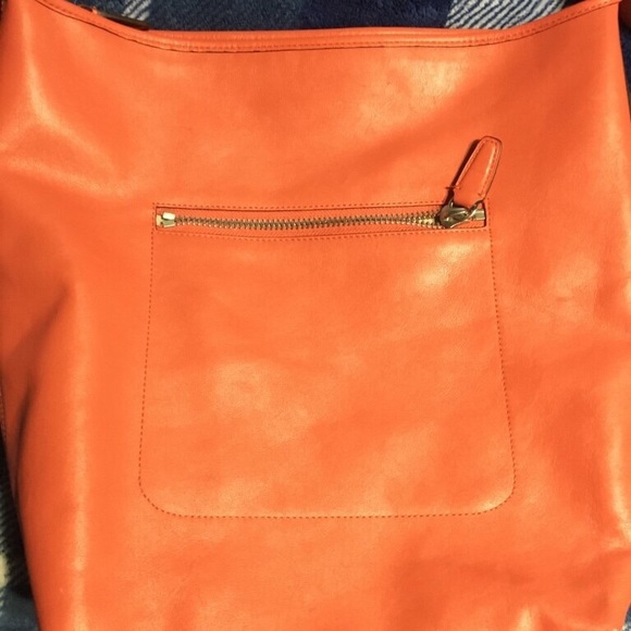 Authentic Orange Coach Shoulder Bag - Picture 2 of 3